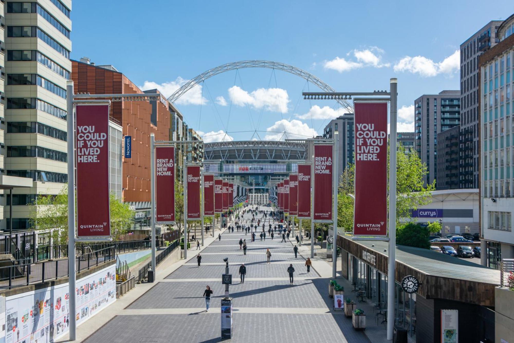 Mysquare State-Of-The-Art 1 Bedroom Apartments Near Wembley Park 런던 외부 사진